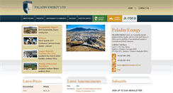 Desktop Screenshot of paladinenergy.com.au