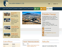Tablet Screenshot of paladinenergy.com.au